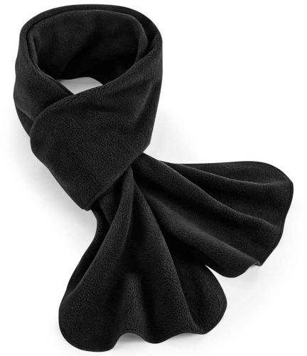 Beechfield Recycled Fleece Scarf - BLK - ONE